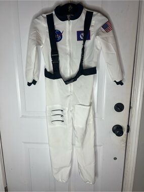 Gymboree White and Black Kids' Astronaut Costume Jumpsuit